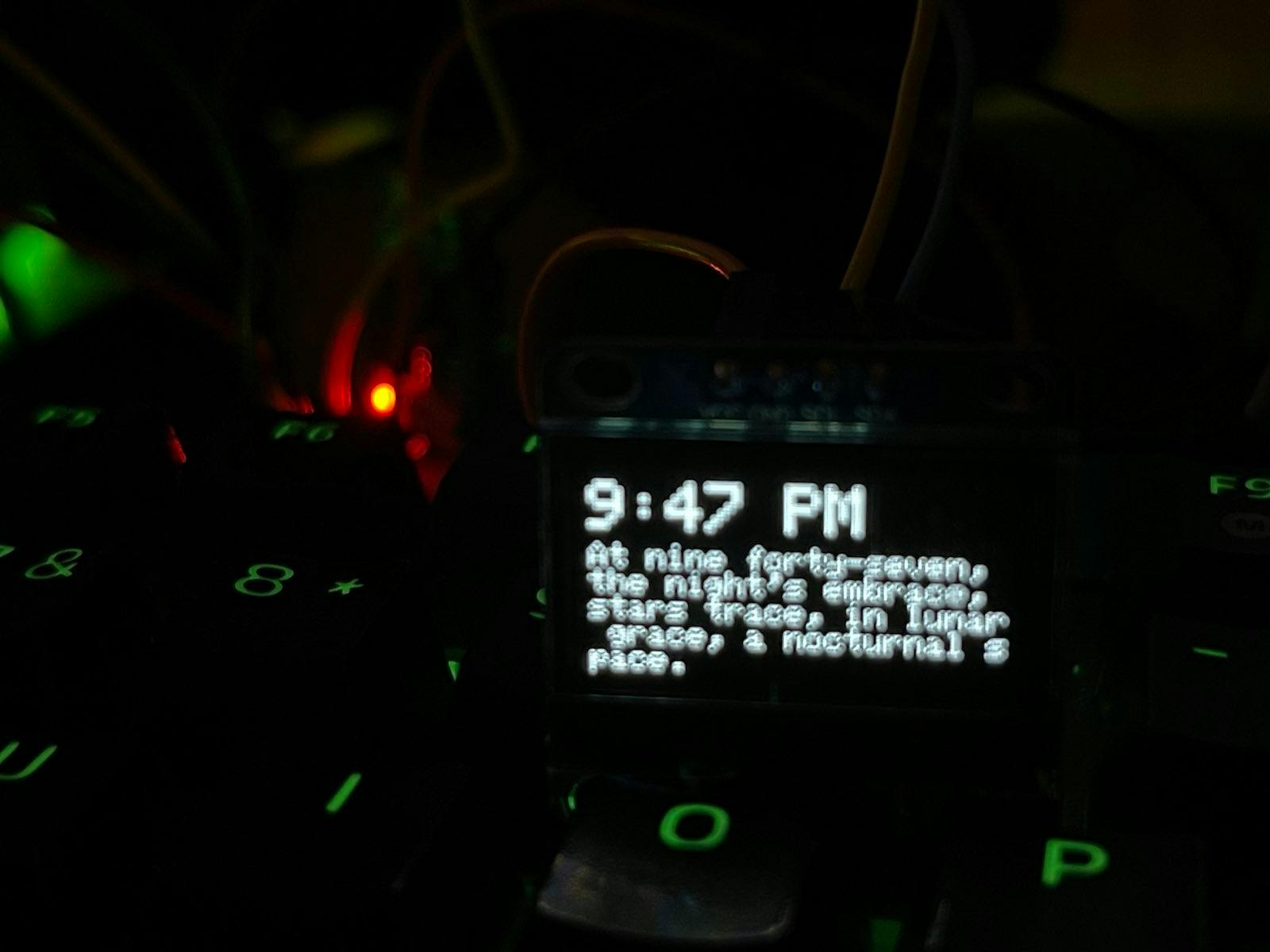 Clock running on a controller