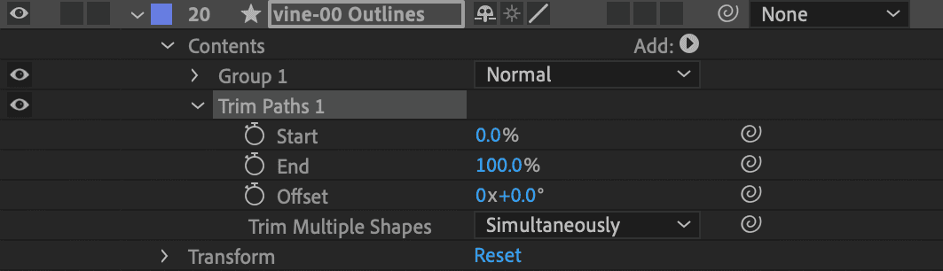 Trim paths